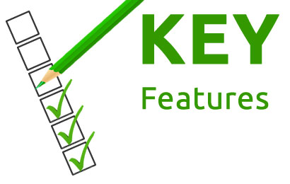 Key Features website design